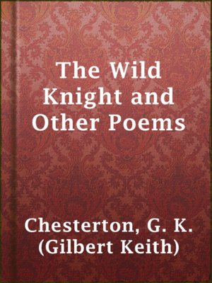 cover image of The Wild Knight and Other Poems